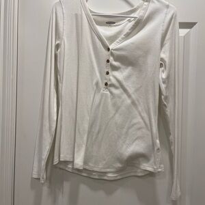 White Long Sleeve Top